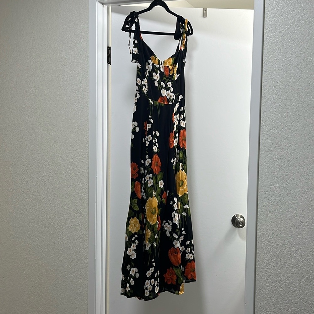 Reformation Nadira Floral Georgette Midi Dress size 6